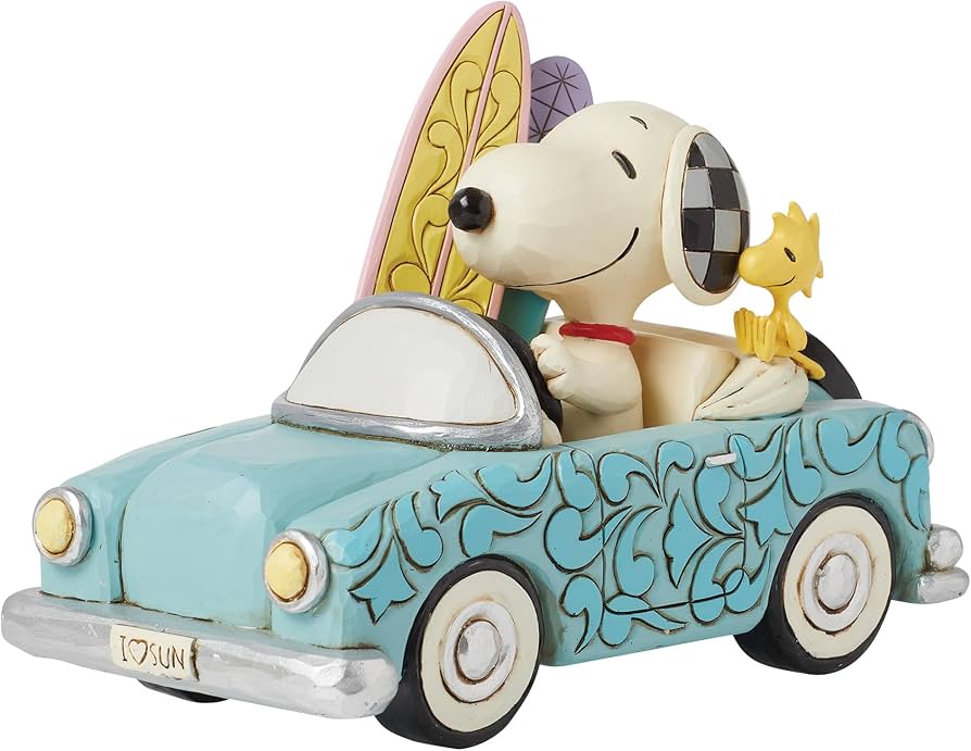 スヌーピー ウッドストック ジムショア フィギュア カーサーフィン タグ箱付美品 Amazon.co.jp: JIM SHORE スヌーピー＆ウッドストック カーサーフィン