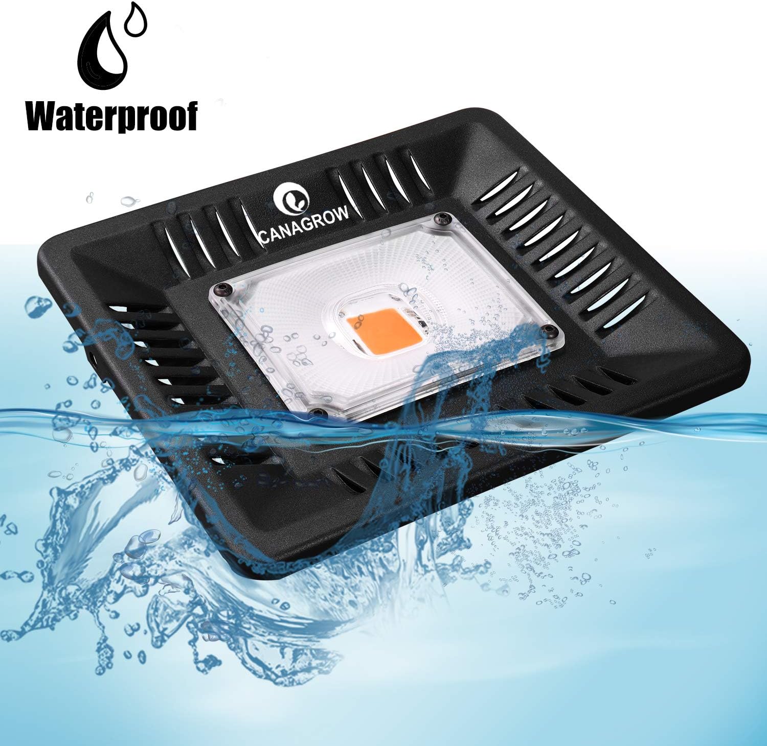 Full Spectrum LED Grow Lights for Indoor Plants, CANAGROW Waterproof COB Outdoor Grow Light, Plant Growing Lamps Refugium Light for Saltwater Aquarium, Heating Lamps for Plants Seeding, Veg, Blooming