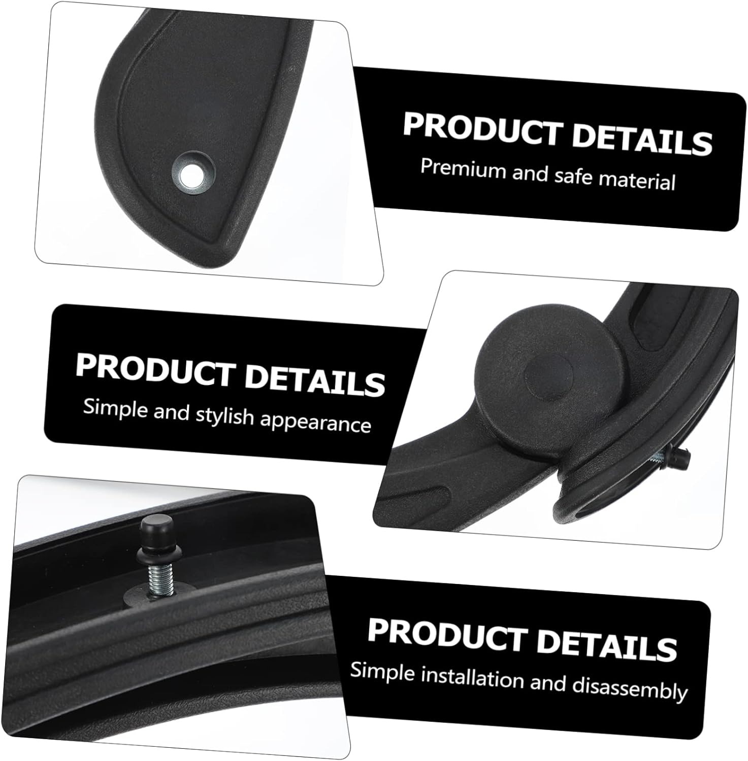 Sturdy Office Chair Grab Handles for Swivel Chairs Armrests for and Relaxation for Office Workers Seniors and Pregnant Women