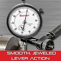 Vista 5 de Indicador de prueba de dial con accesorios Starrett Last Word, pulgadas, Blanco, 1