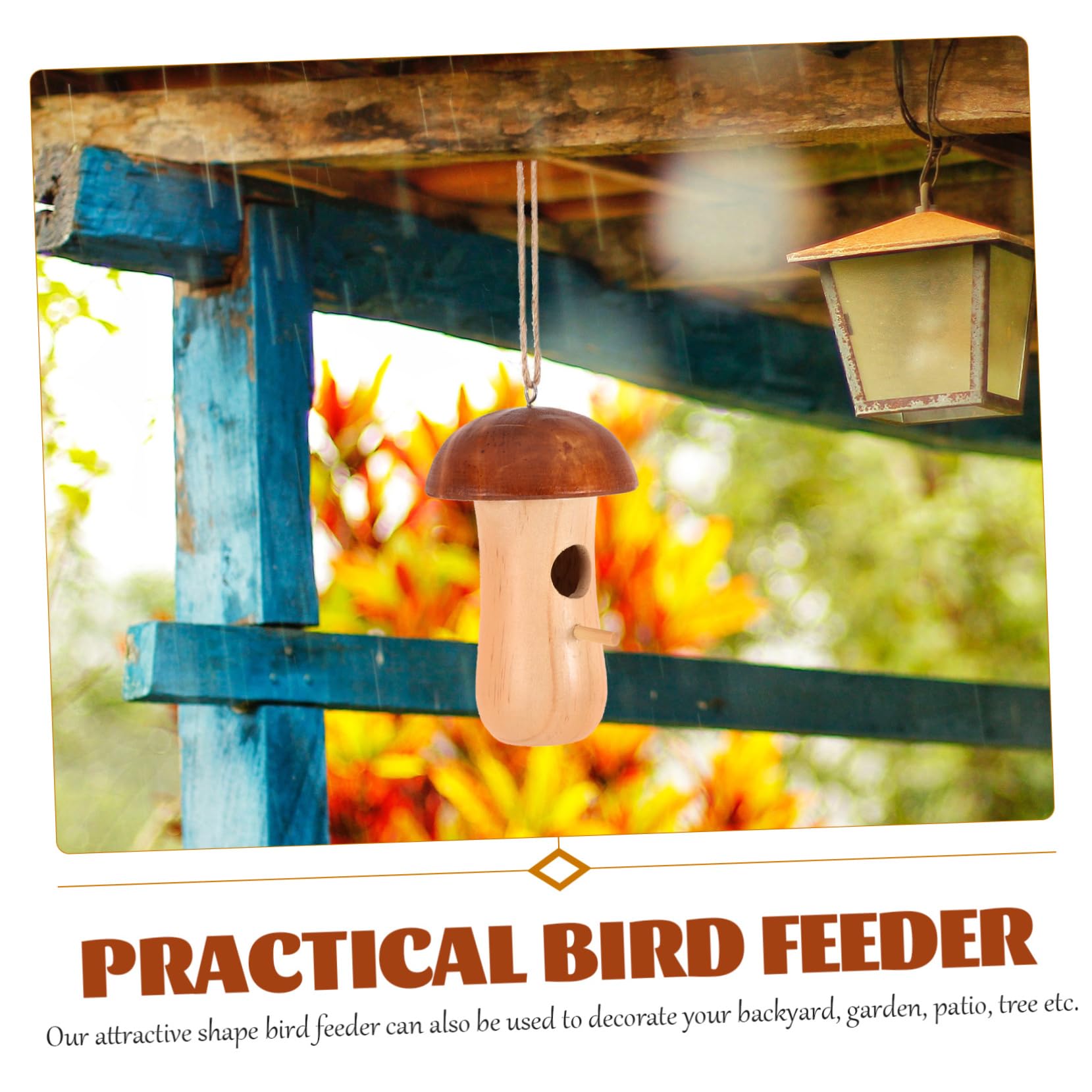 Sosoport 5 Pz casa del colibrì vassoio per appendere cibo per uccelli mangiatoia per pappagalli selvatici bird feeder birdgarden mangiatoia per uccelli sagomata da appendere Di legno