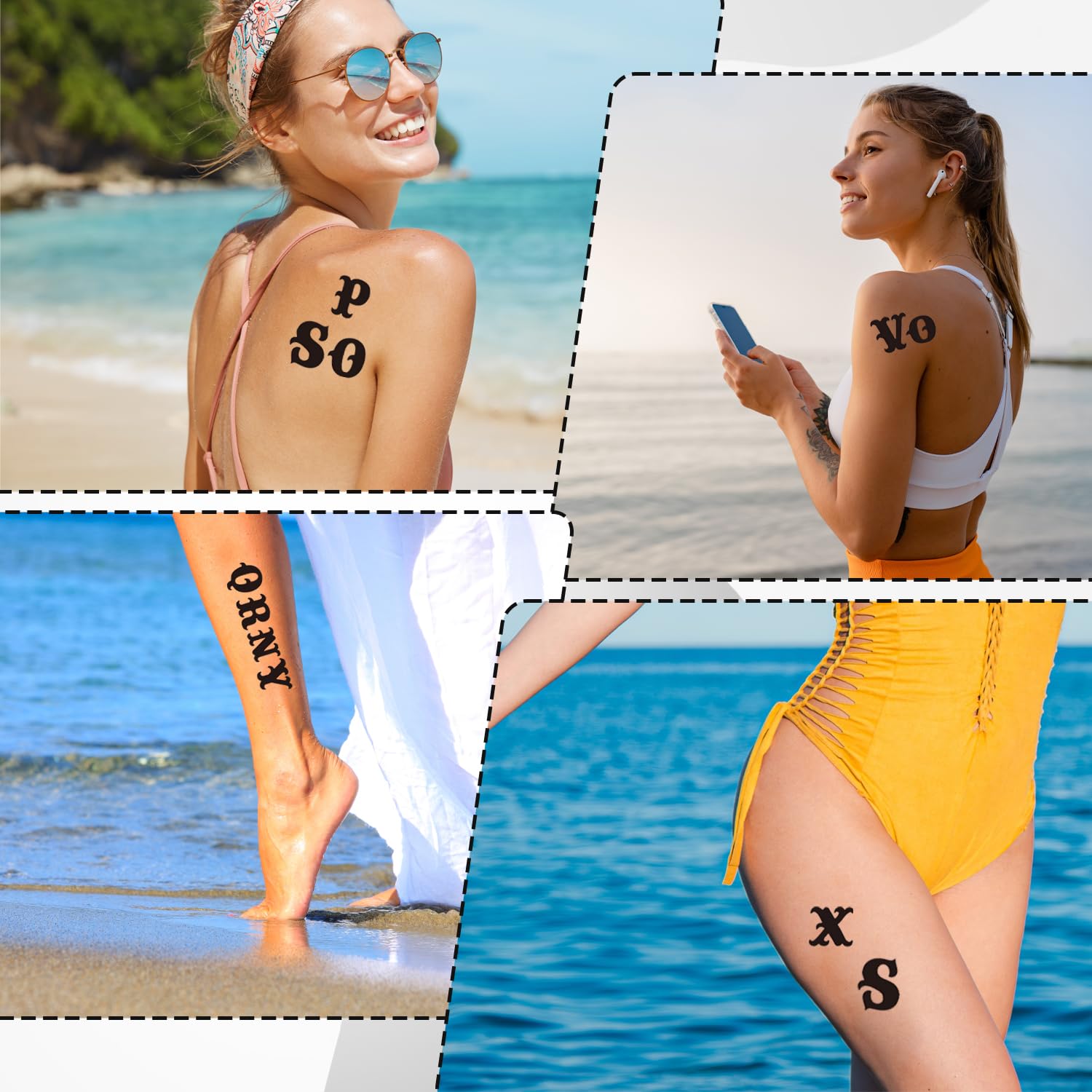 10 Pcs Temporary Tattoos - Image 3