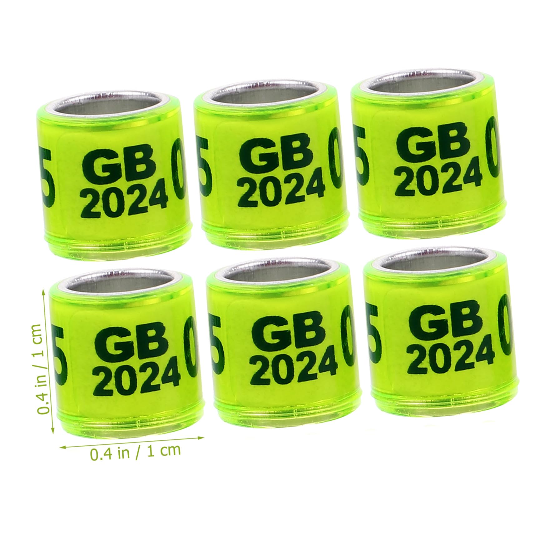 ibasenice 100pcs Bird Leg Bands Pigeon Foot Rings for Racing Pigeons Parrots Chickens and Other Birds Easy to Use Lightweight Material Bright Colors for Easy Identification