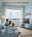 19 Inch LED Widescreen TV with Digital ATSC Tuners HDMI/VGA/RCA/USB, 19 Inch Flat Screen TV w/Built in Dual Speakers for Kitchen and RV Camper(No Smart Telesivion)