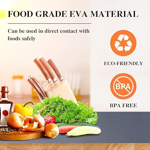 Miniatura 6 de Revestimientos de estantes para armarios de cocina, 24 pulgadas x 20 pies, forro de estante no adhesivo, revestimientos antideslizantes para cajones