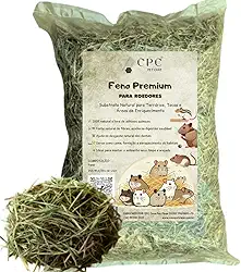 Feno Premium Para Terrario e Roedores CPC Pet Care (1 Kg)