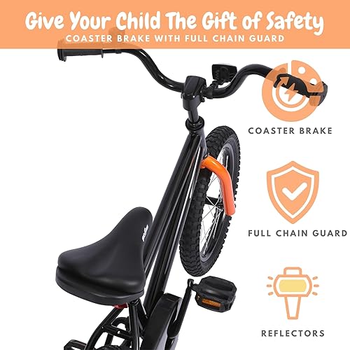 Miniatura 3 de Bicicleta para niños con ruedas de entrenamiento, bicicleta BMX con pedales para niños de 2 a 4 años, regalo de cumpleaños