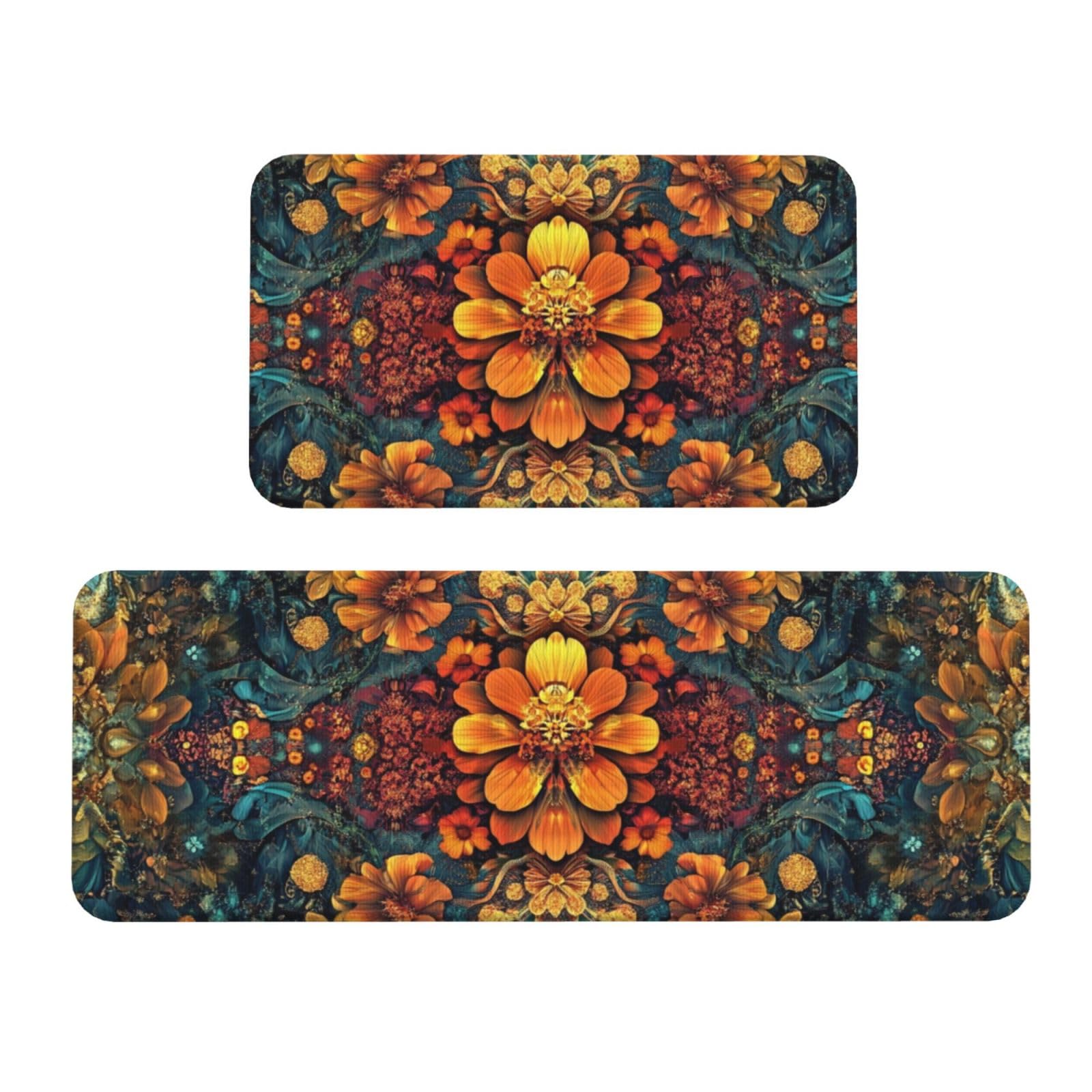 Alfombras de cocina de pintura al óleo acolchadas para decorar su suelo con total comodidad