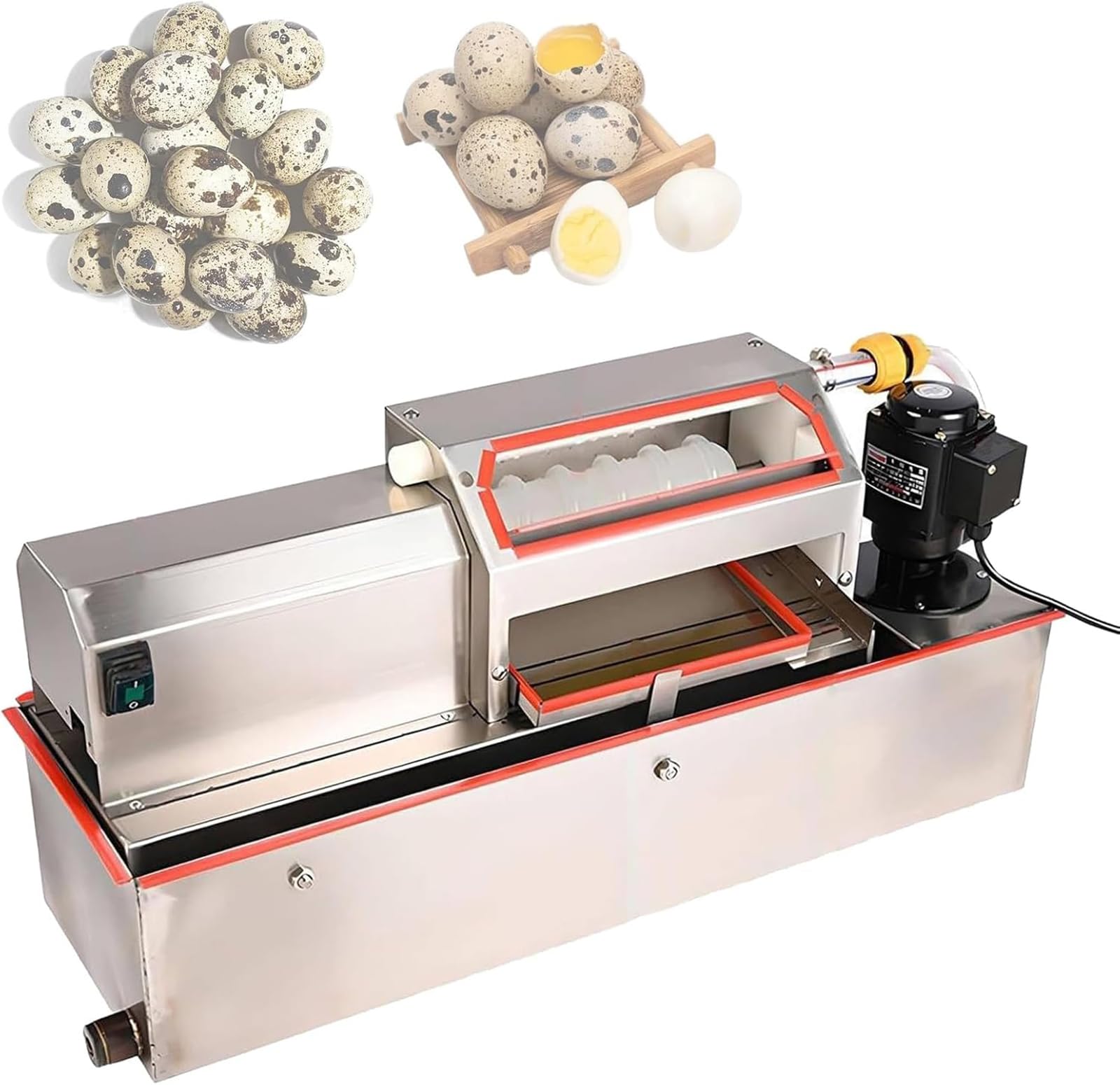 Aserzenith 1 Automatic Electric Egg Peeler Machine For Effortless Shelling Of Boiled Quail Eggs In Home Kitchen