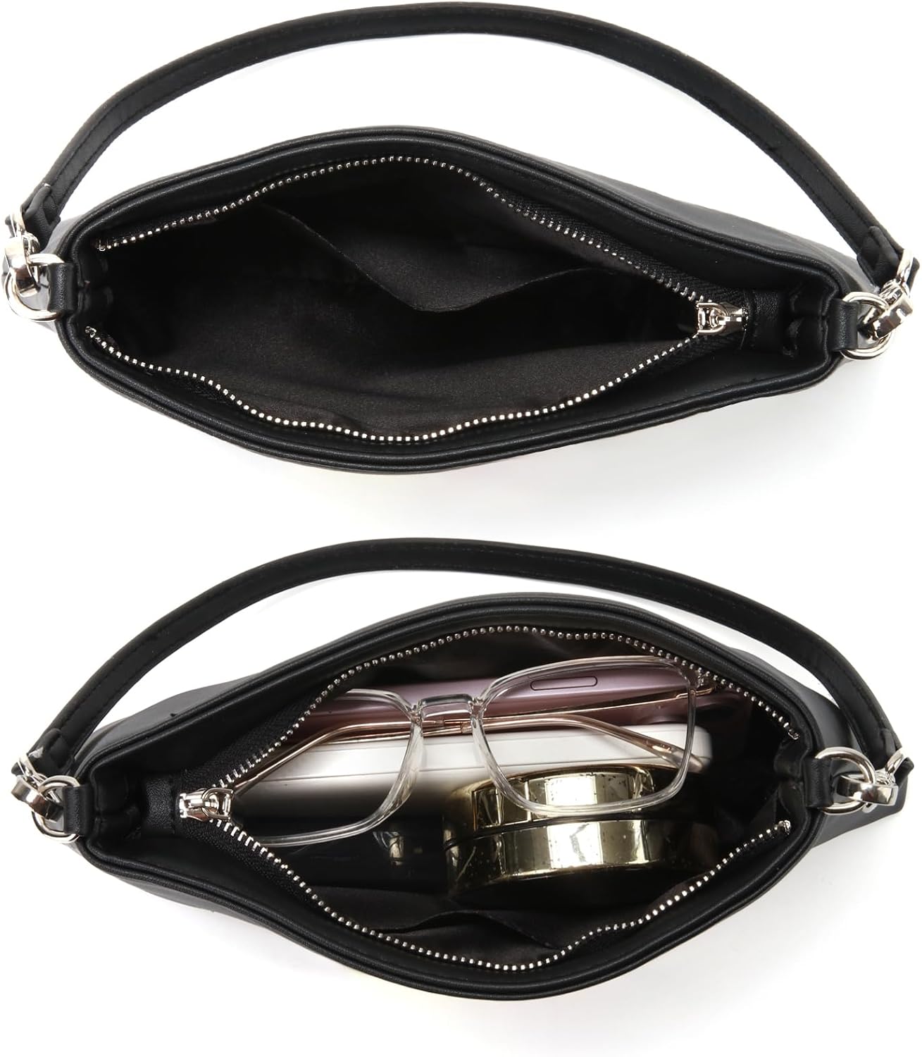 Valleycomfy Women Clutch Purses Ladies Pu Leather Evening Bag Shoulder Bag Handbag for Party/Wedding/Cocktail/Prom/Club - Image 6