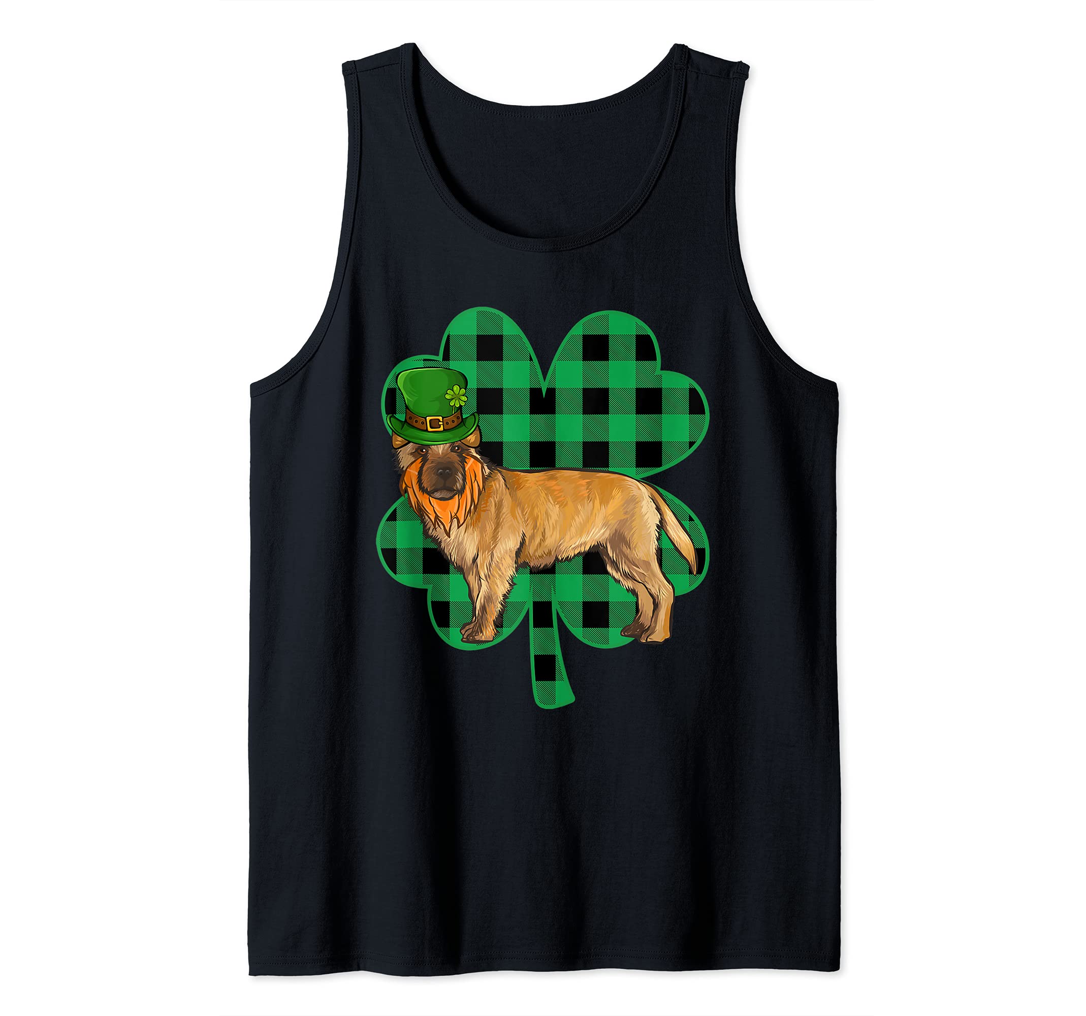 Cairn Terrier Leprechaun St Patricks Day Lucky Clover Tank Top