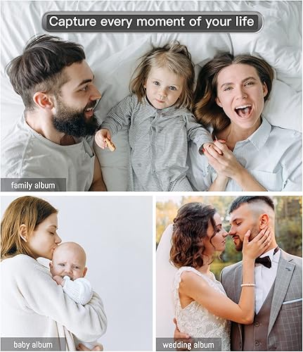 Miniatura 41 de popotop Álbum de fotos autoadhesivo con ventana de visualización de imágenes, 60 páginas, kit de suministros para álbumes de recortes para fotos