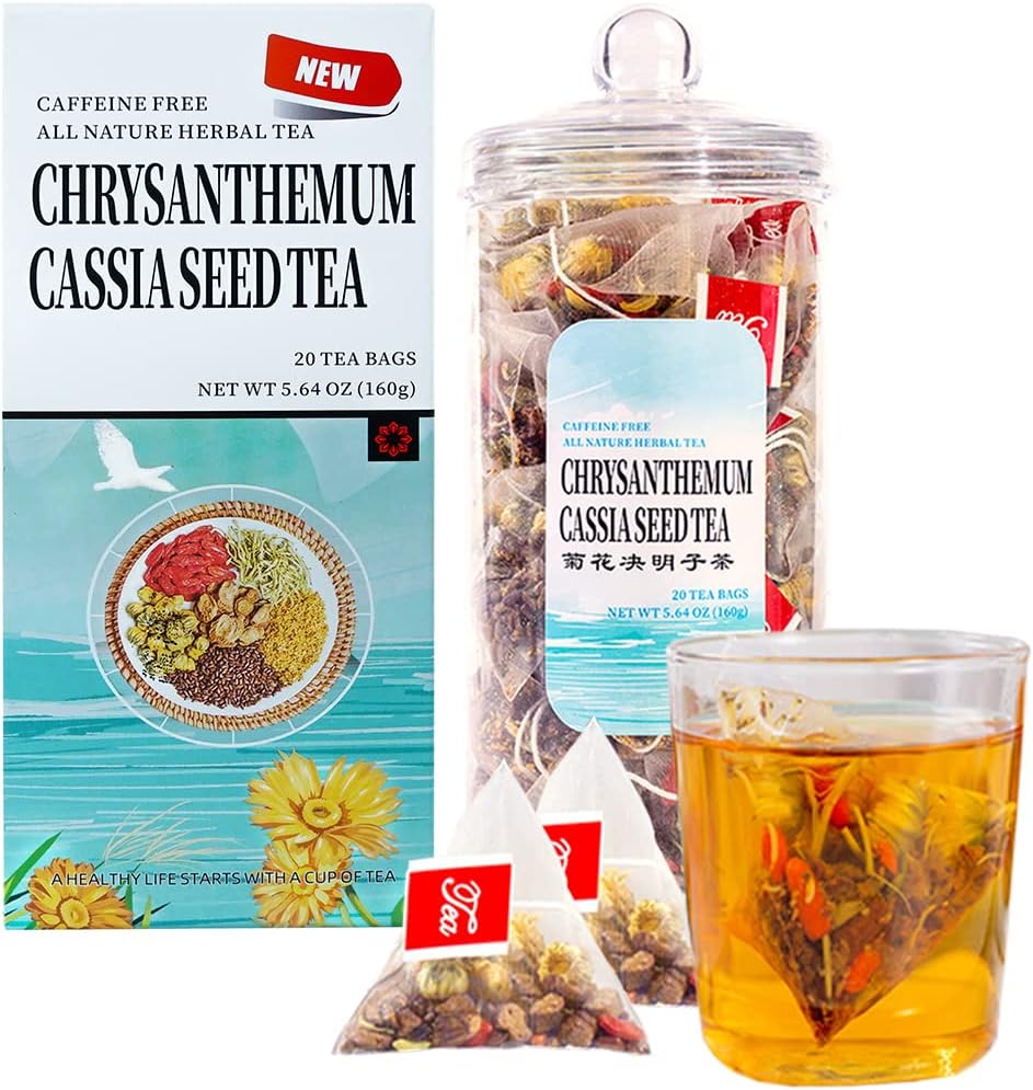Chrysanthemum Cassia Seeds Tea Bags(160g, 8gX20Bags), Honeysuckle, Chinese wolf-berry, Sweet-scented Osmanthus, Burdock Root Combination of Floral Tea, 菊花决明子茶包