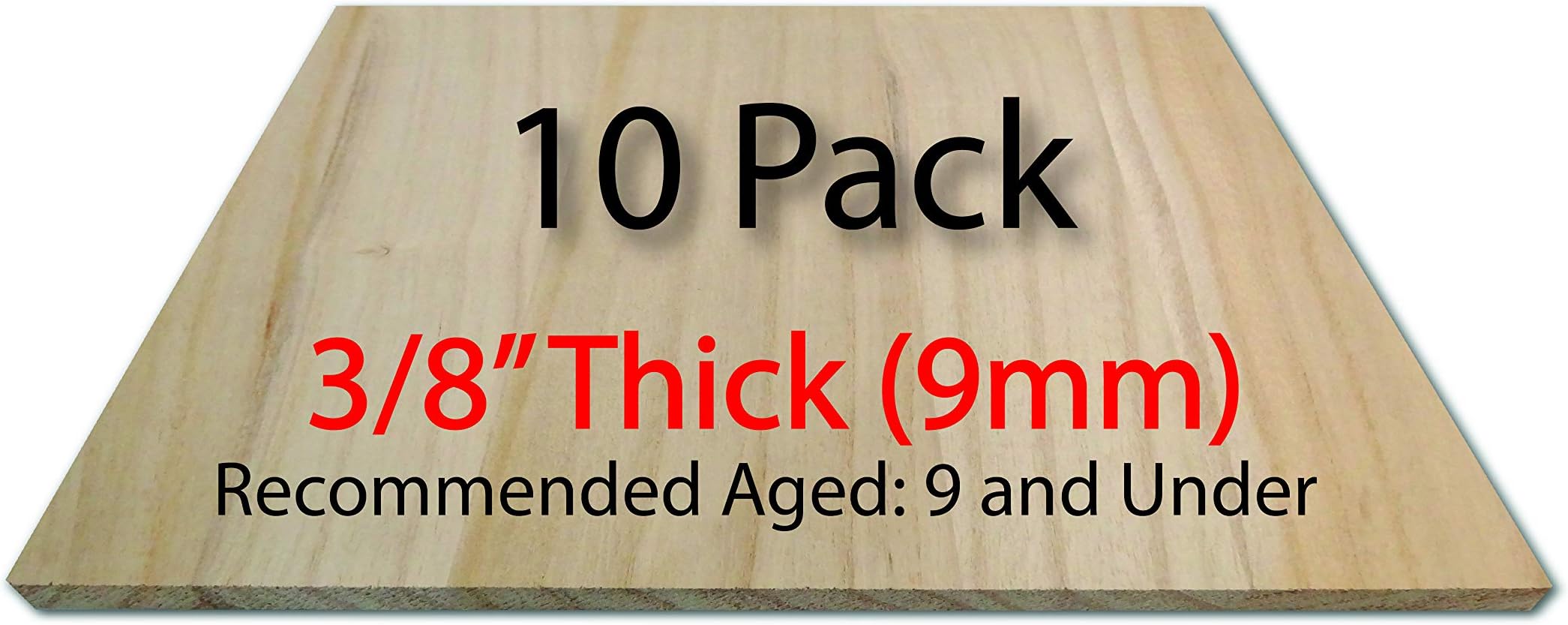 Breaking Boards - 10 Pack of 9mm - Solid Wood - Karate - Taekwondo