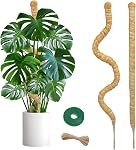 SYCARON Moss Pole, 2 PCS 28 Inches Moss Pole Sticks for Plant Support Monstera, Coco Coir Plant Support Stakes for Small Potted Climbing Plants, Indoor Plants to Grow Upwards