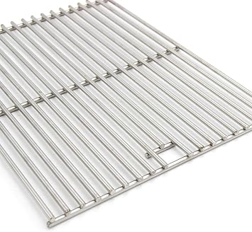 Hongso 17 3/8 Grill Grates for Charbroil 463446017 463446015 463449914 | Fits Charbroil 4-Burner 463446016 463447018 463241113, 304 Stainless Steel, 7mm Diameter, 17-3/8 x 26-1/4
