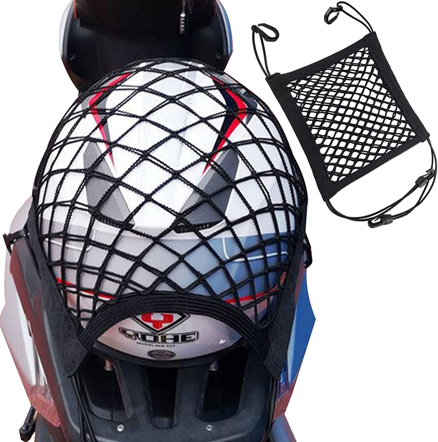 Corde élastique Réglable Pour Casque Moto - Bungee Cord Cargo - Noire