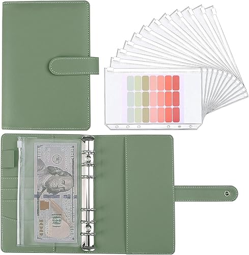 Money Saving Binder, Savings Challenges Book with for Cash Envelopes,
