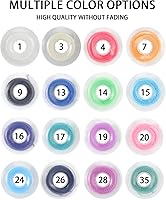 Vista 5 de Colorida cadena elástica para ortodoncia dental, 3 tamaños, banda de goma ortográfica (larga, negro 9#)