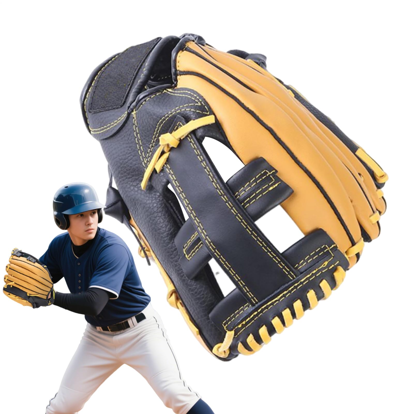 Glove de béisbol Adult, Glove de béisbol - Mitts de campo para el campo para el béisbol | Guantes protectores de entrenamiento deportivo de ball, guantes de softbol de para el campo para la competenci