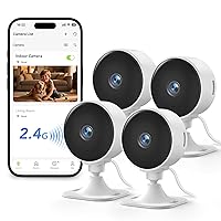 GNCC Telecamere WiFi Interno 4 Pezzi, 1080P Videocamera Sorveglianza