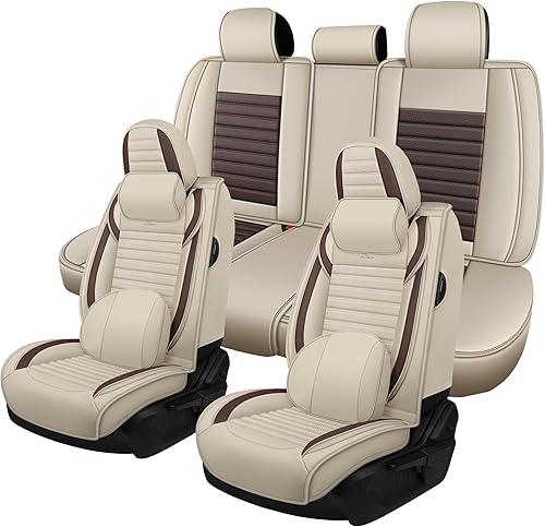 Miniatura 25 de Seat Covers Fit for Mini Convertible 2009-2025 Premium Leather Car Seat Covers, Waterproof Non-Slip and Airbag Compatible, Fashion Car Seat Black