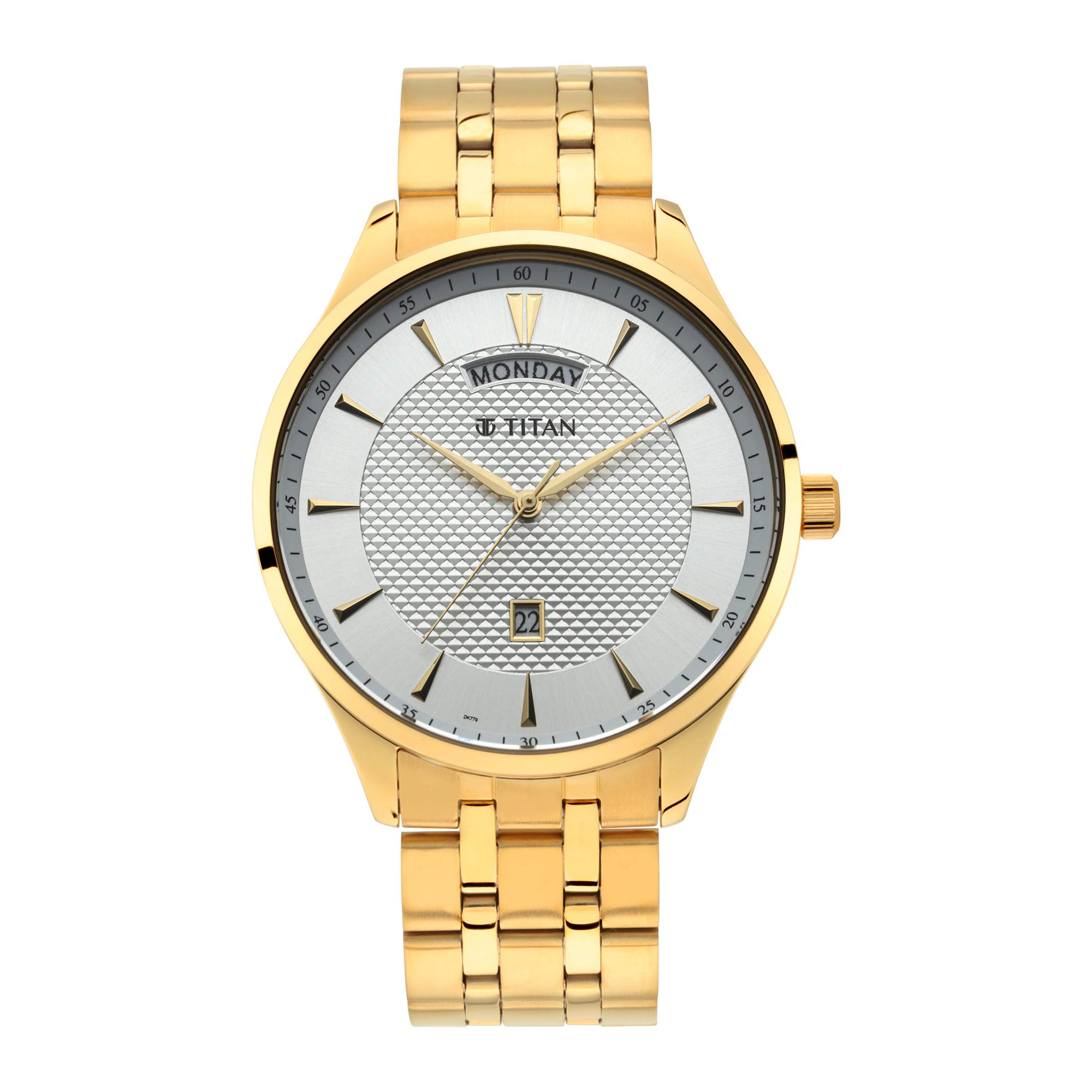 Titan Regalia Quartz Analog with Day and Date White Dial Stainless Steel Strap Watch for Men-NR90127YM01 (B08JM3VXKD) Amazon Price History, Amazon Price Tracker