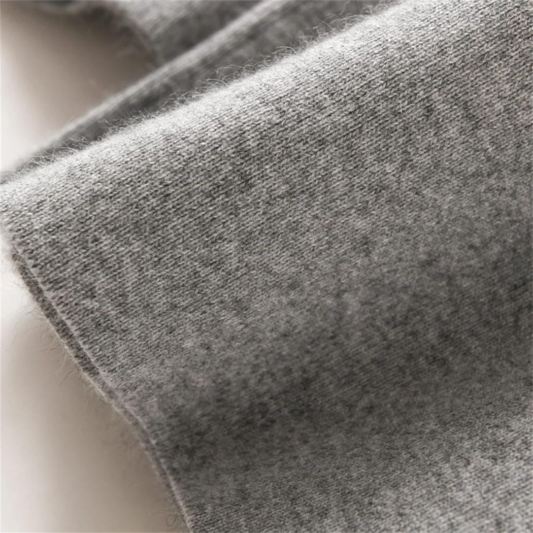 Women's 100% Merino Wool Knit Pants Fall Winter Soft Casual Wide Leg Pants with Drawstring Elastic Waistband - Image 5