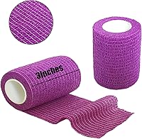 Vista 30 de Baisunt Paquete de 6 vendajes cohesivos de 1 pulgada, cinta autoadhesiva autoadhesiva autoadhesiva transpirable para muñeca, tobillo, deportes