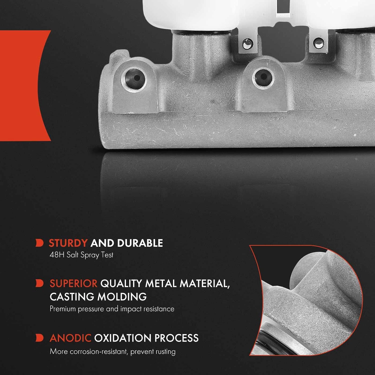 A-Premium Brake Master Cylinder with Reservoir Compatible with Dodge Vehicles - Ram 1500 1998-2001, Ram 2500 1998-2000, Ram 3500 1998-2001 - Replace# 5003321AA