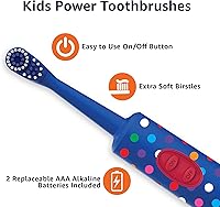 Vista 8 de Yaxa Basics Cepillo de dientes con pilas para niños, 2 unidades, 1 paquete (anteriormente Solimo)