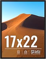 Vista 105 de LaVie Home Marco de fotos de 2 x 3, marco de fotos negro de 2 x 3 con plexiglás HD, marco de visualización de 2 x 3, 1 paquete, colección clásica