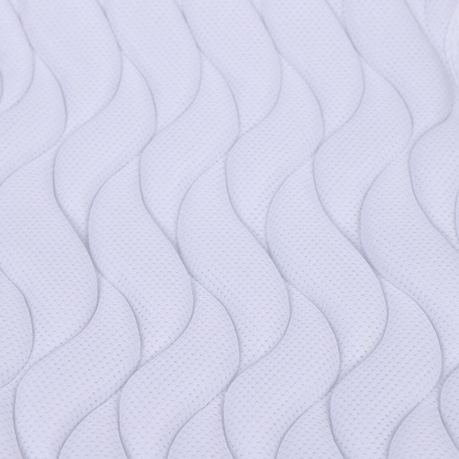 Tapis de Bain Douche Antidérapant Blanc 44 x 125 cm - Ventouse pour Absorber la Baignoire