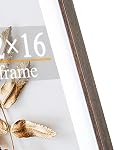 11x14 Picture Frame Brown 3 Pcs in 1 set 11x14 Frames can Display 8x10 Picture with Mat or 11x14 Without Mat on the Wall