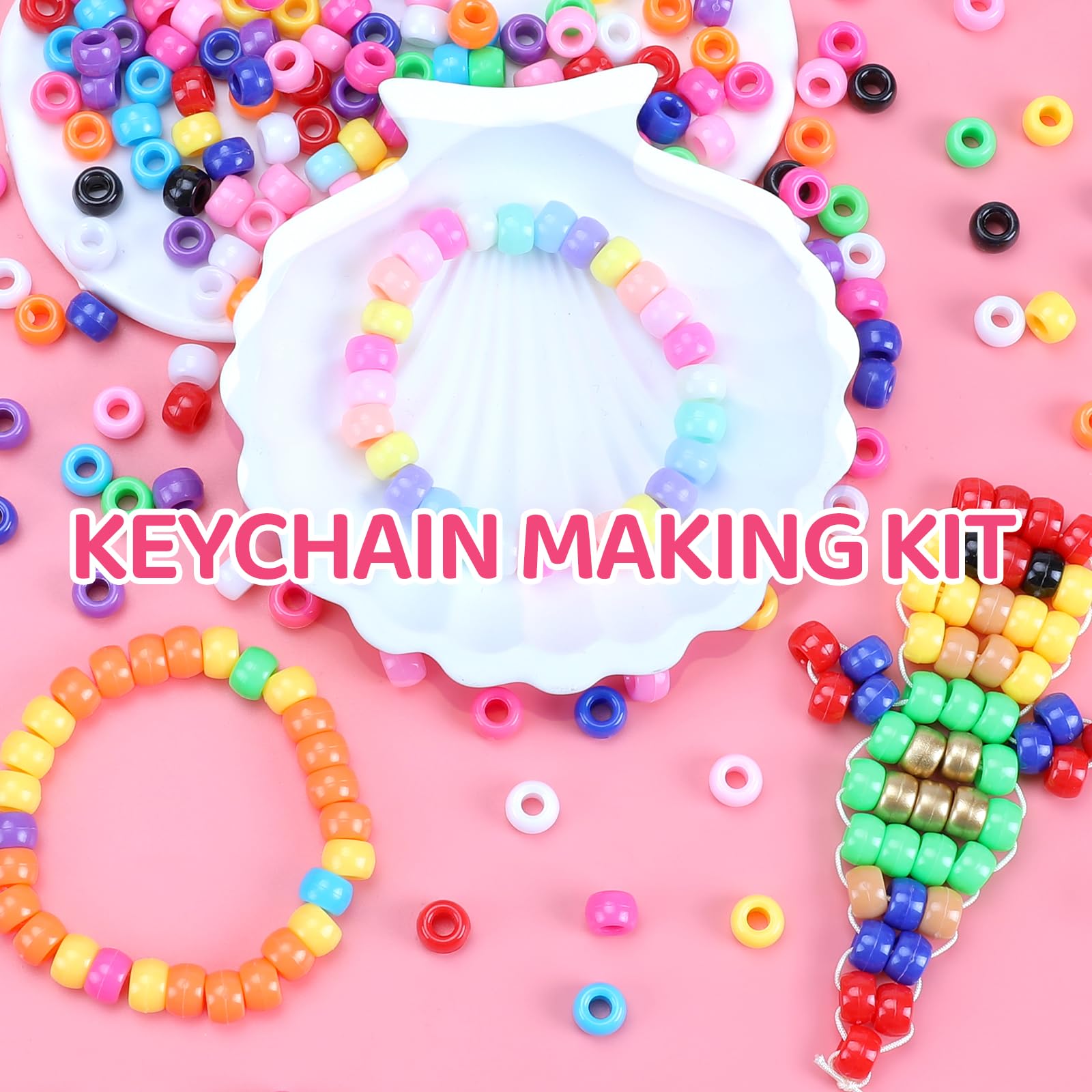 AIZANYU Pony Beads Kit - 3800 Beads, DIY Crafts -4 AIZANYU Pony Beads Kit - 3800 Beads, DIY Crafts -4