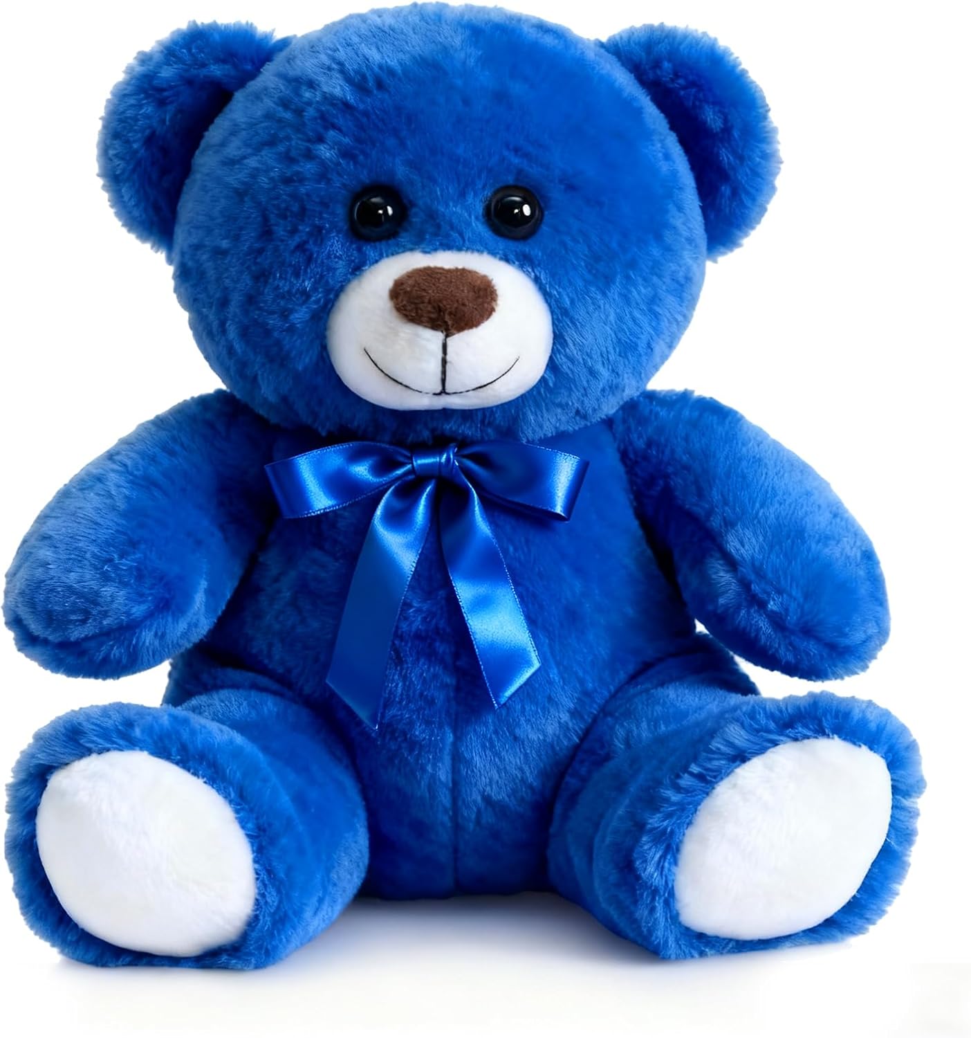HollyHOME Teddy Bear Stuffed Animal Small Plush Teddy Bear Toys for Children Girlfriend Family Congratulations Baby Shower Birthday Royal Blue 10 inch