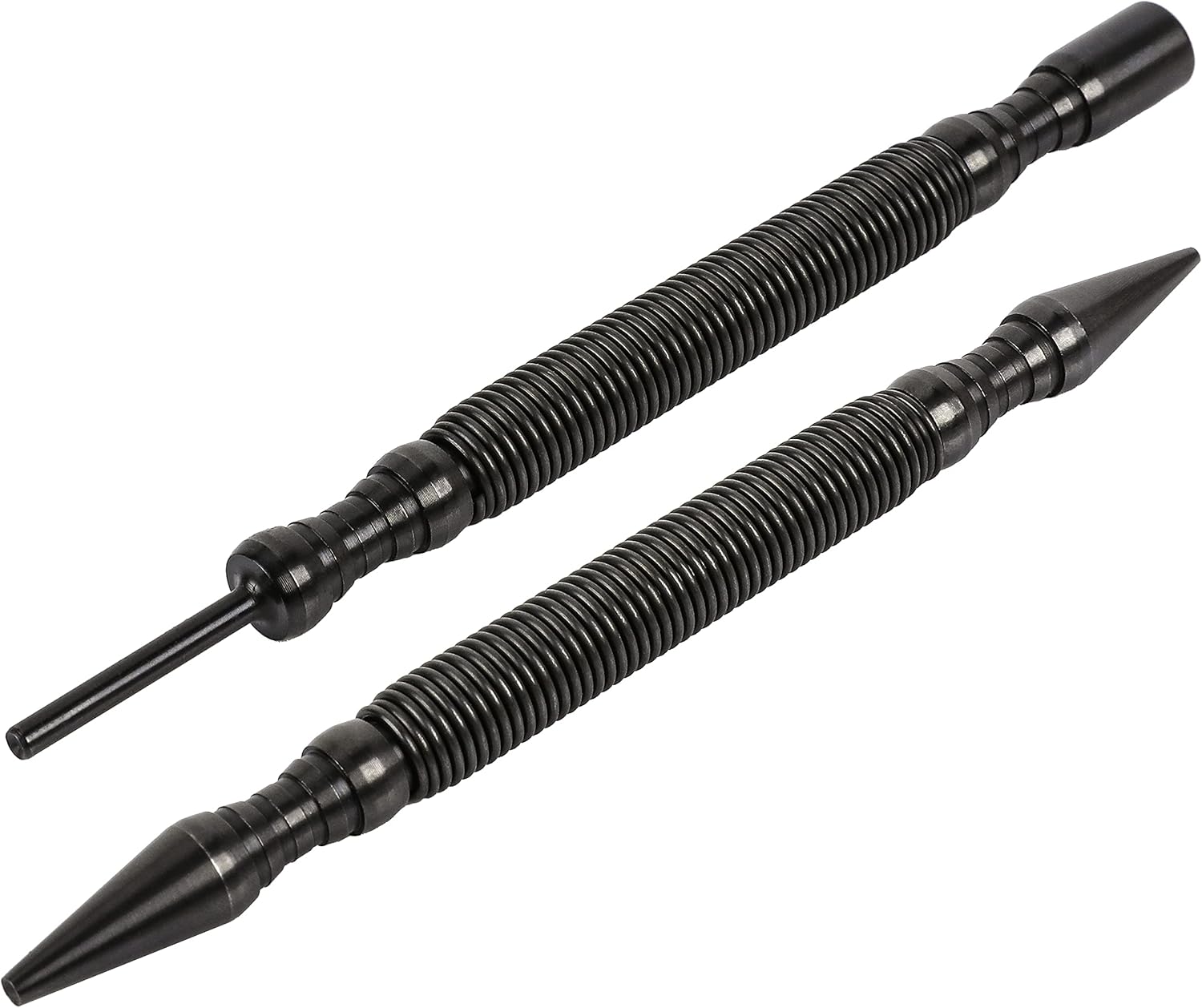 ARES 10012 – 2-Piece Dual Head Nail Setter & Hinge Pin Remover Punch Set – Nail Setter Features 1/32-Inch (#1) and 1/16-Inch (#2) Dual Head Design – CNC-Precision Machined - 5000 PSI Striking Force - - 