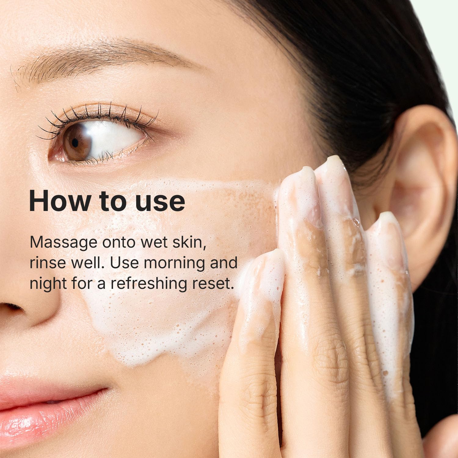 pH Balanced Gel Cleanser, Hydrating Korean Foaming Face Wash with Algae11 & Kelp Powder, Gentle Deep Cleanser for Oily or Sensitive Skin, Non-Comedogenic K-Beauty, 100ml / 3.38 fl.oz. - Image 8