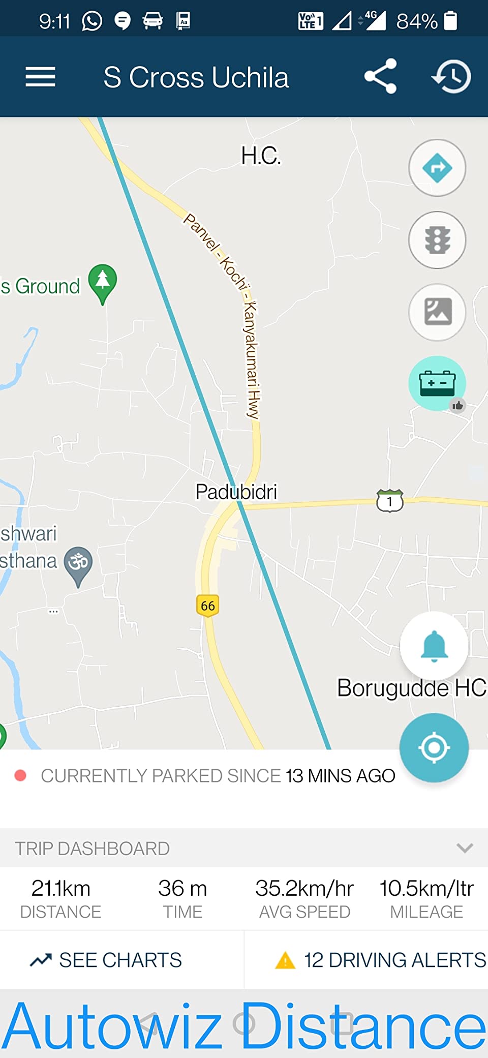 AutoWiz OBD GPS Pro Car Tracker Live Vehicle Tracking, Car Health