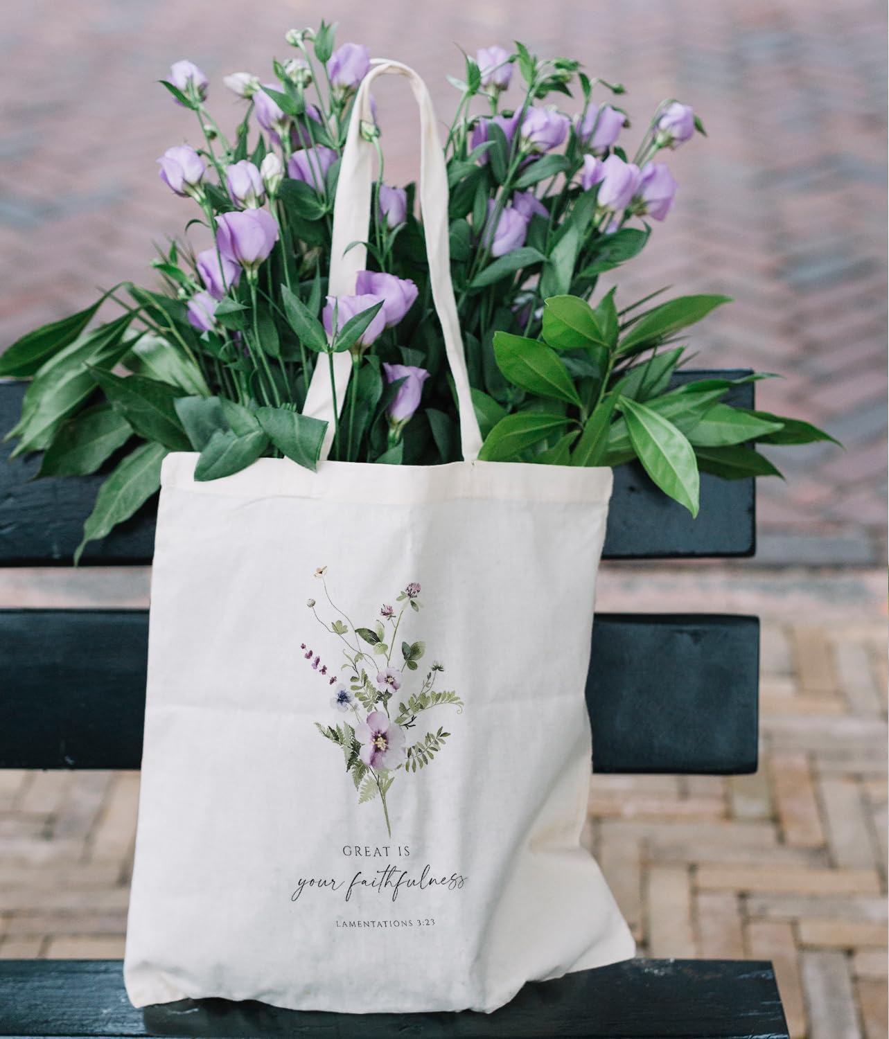 Christian Tote Bag, Christian tote Bag for Women, Bible tote bag, Bible Tote Bags for Women, Foral Tote Bag - Image 2