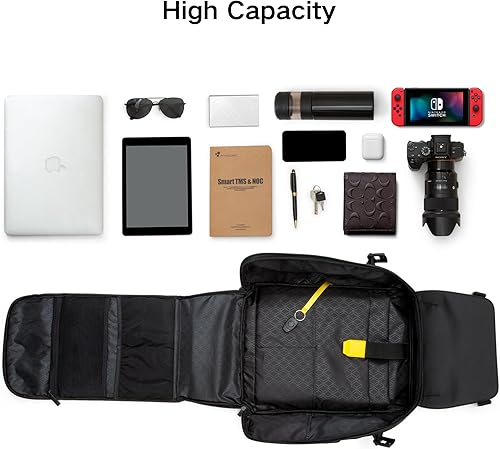 Miniatura 4 de Divoom Mochila para portátil con pantalla LED y control de aplicación, mochila de moda de animación de arte de píxeles de 17 pulgadas, regalo único