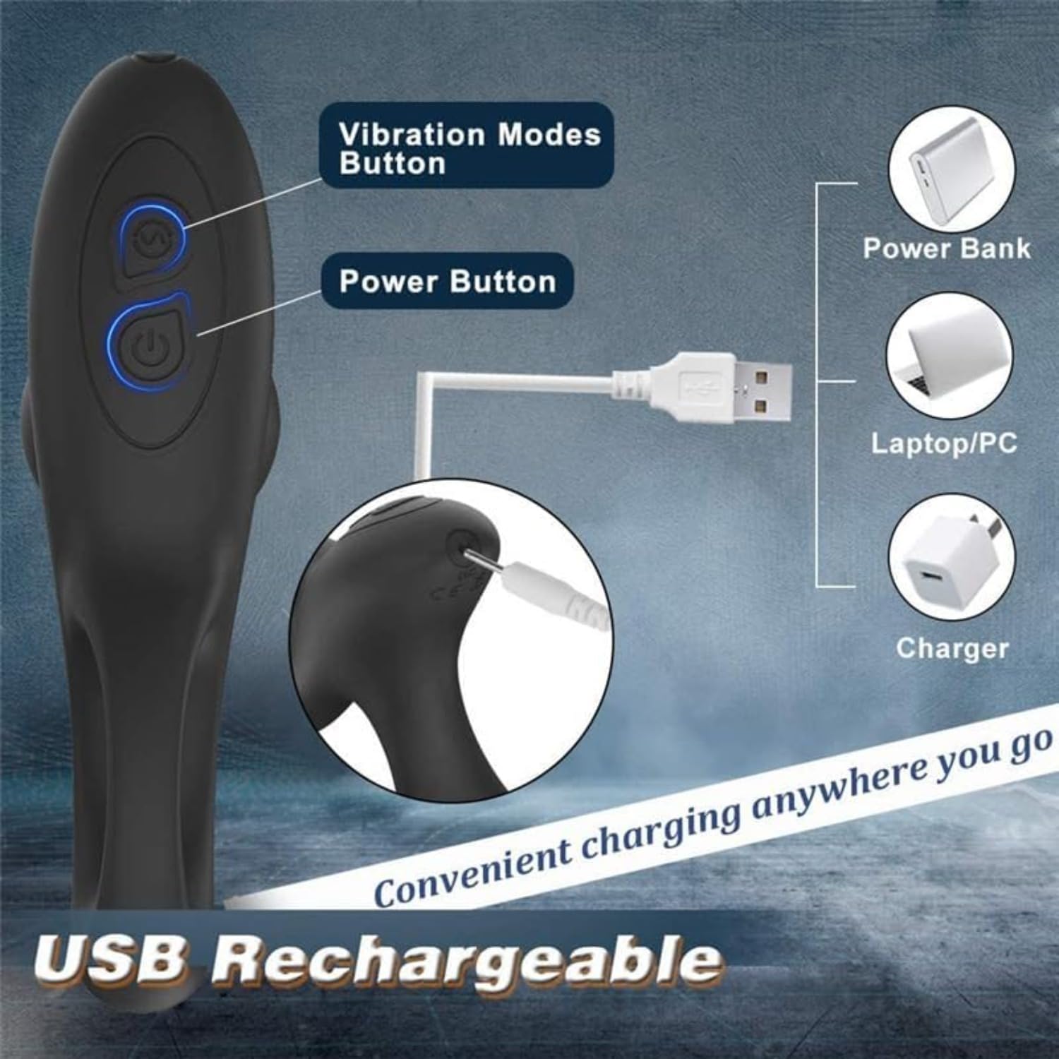Giocattoli in silicone, massaggiatori elettrici senza fili, plug anali