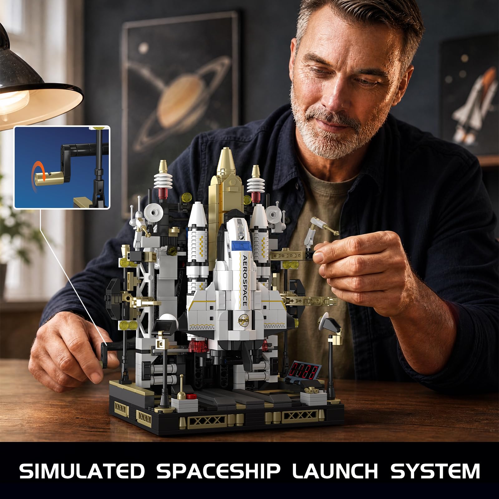 TYCOLE Set di Costruzioni per Astronavi, Kit di Lancio Dello Space Shuttle | Technic Set Spaziale, 920 Pezzi, Giocattolo Regalo per Compleanno e Natale, Adatto per Bambini dai 6 ai 12 Anni e Ragazzi