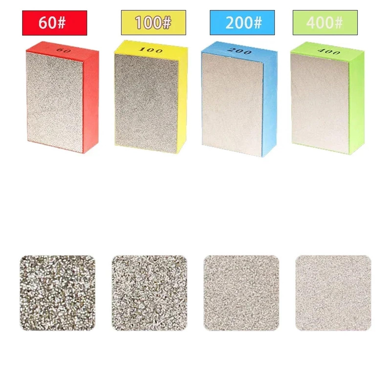 Esponja Pulir Coche Almohadillas de Pulido a Mano de Diamante, Herramienta de Pulido de Disco de Lijado de mármol, Piedra, Vidrio, azulejo, abrasivo, 1/8 Uds.(8Pcs)