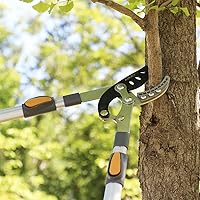 Vista 5 de AIRAJ Tijeras de poda de yunque extensibles de 27-41'' de alta resistencia con acción compuesta, recortadora de árboles con capacidad de corte de 2