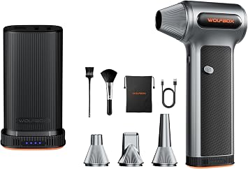 WOLFBOX MF200 Electric Air Duster and Rechargeable Li-ion Battery Pack