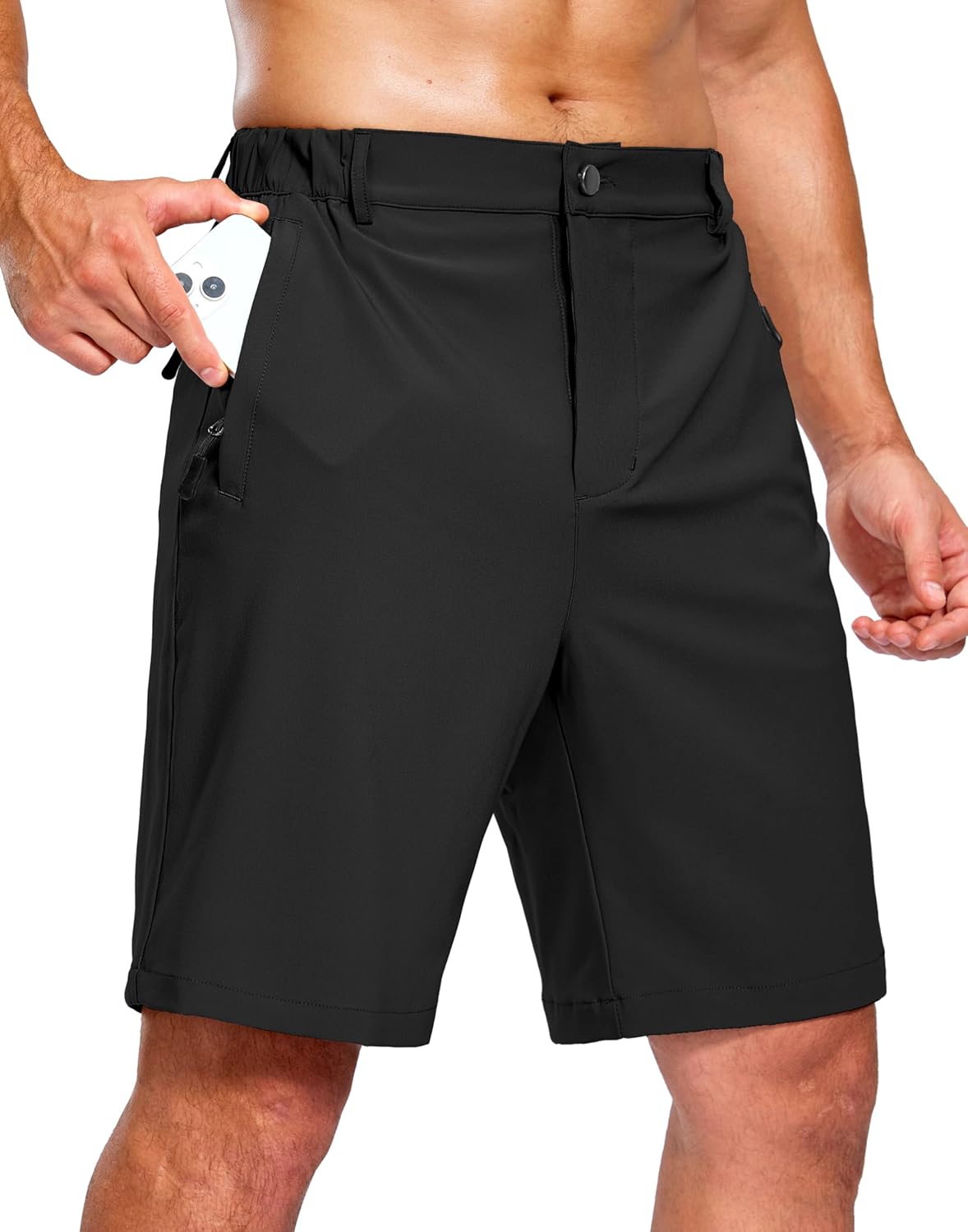 G Gradual Men's Shorts 7"/ 5"/ 9" Lightewight Casual Shorts for Men Hiking Golf Shorts with 3 Zipper Pockets
