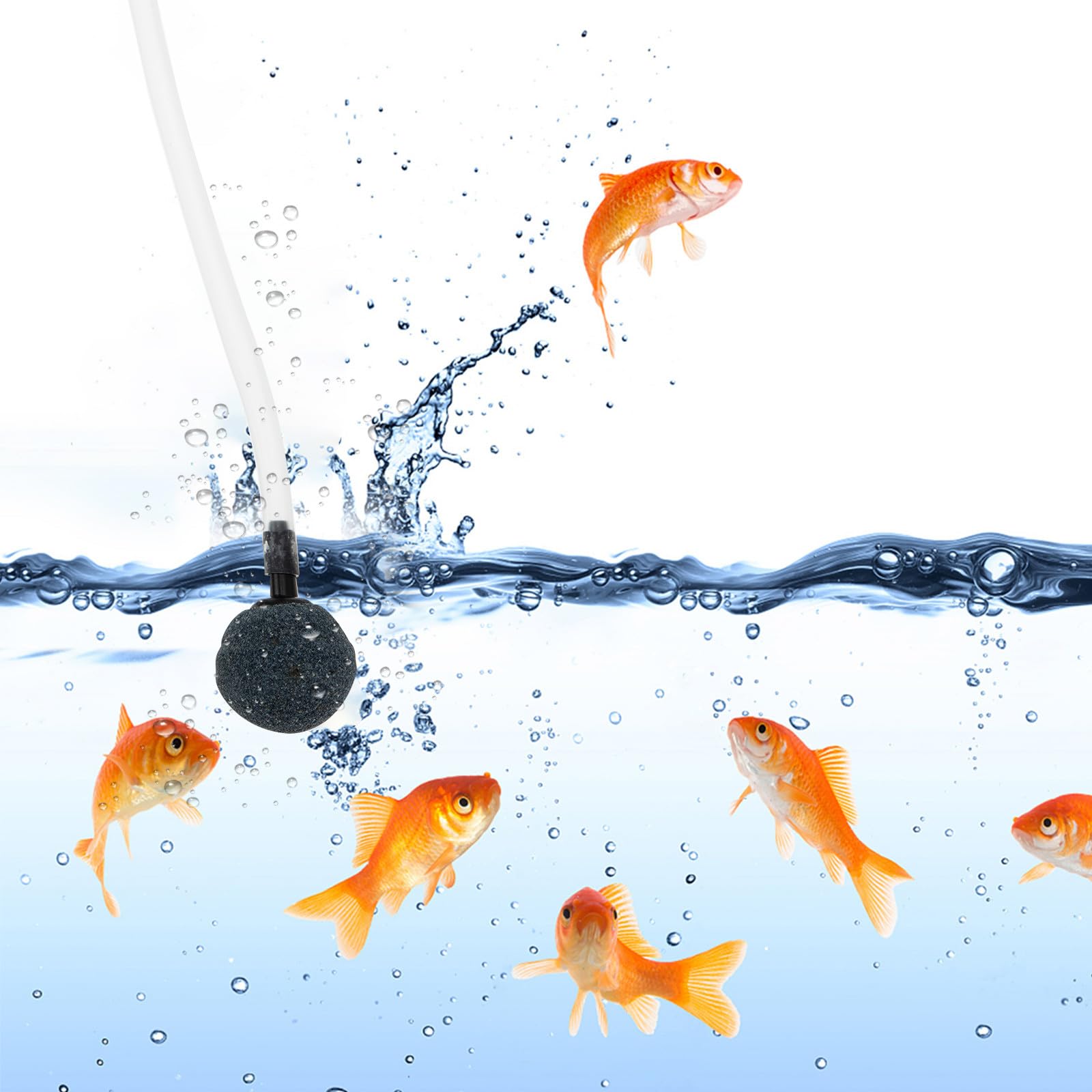 VALICLUD Solarbetriebene Sauerstoffpumpe für Teich Aquarium Tragbare Luftpumpe Kompakt und Langlebig Sauerstoffbelüfter für Fische und Gartenteiche