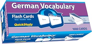 German Vocabulary 1000 Flash Cards: A Quickstudy Tool