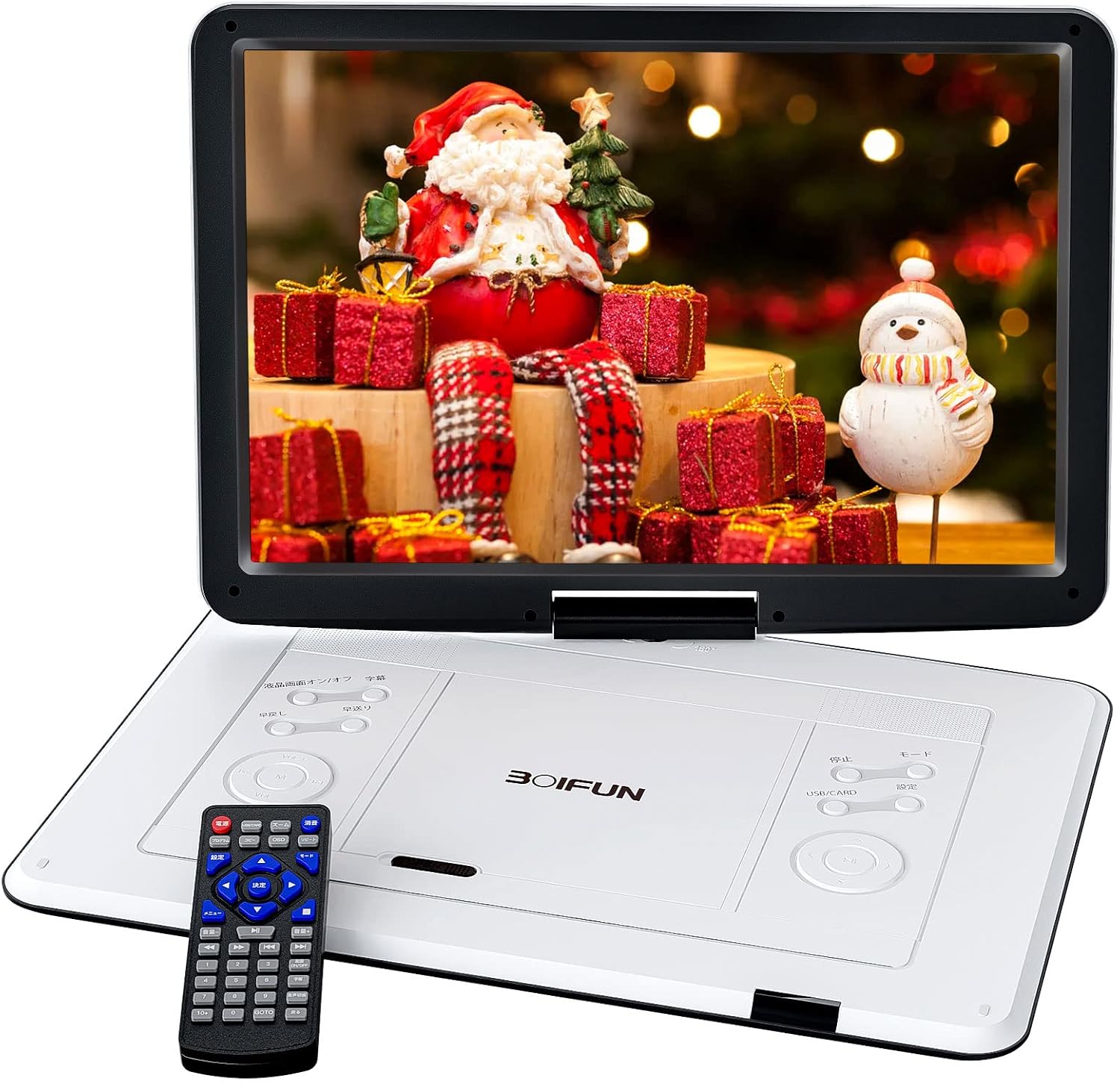 BOIFUN ポータブルDVDプレーヤー : 17.9型 15.6 ポータブルDVD